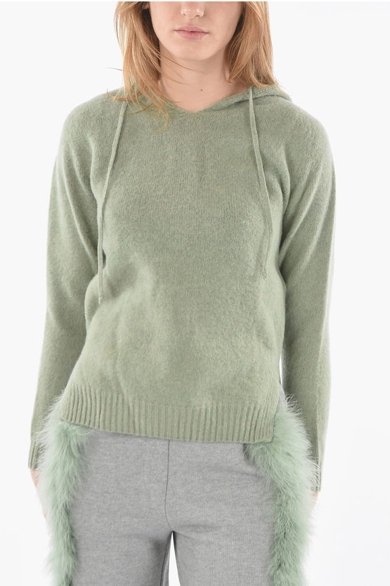 Drome Wool Hooded Sweater In Green
