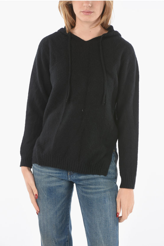 Drome Wool Hooded Sweater In Black