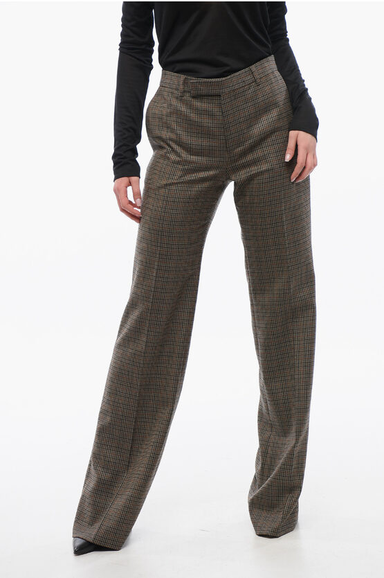 Celine Plaid Wool Tommy Casual Pants