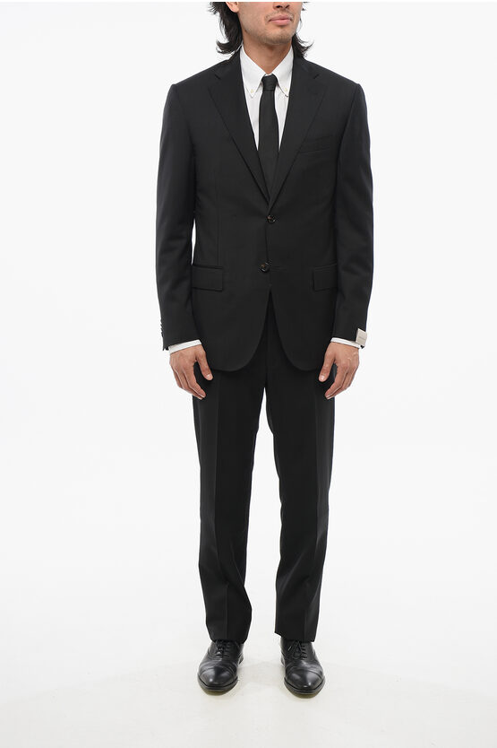 Corneliani Wool Leader Suit With Flap Pockets