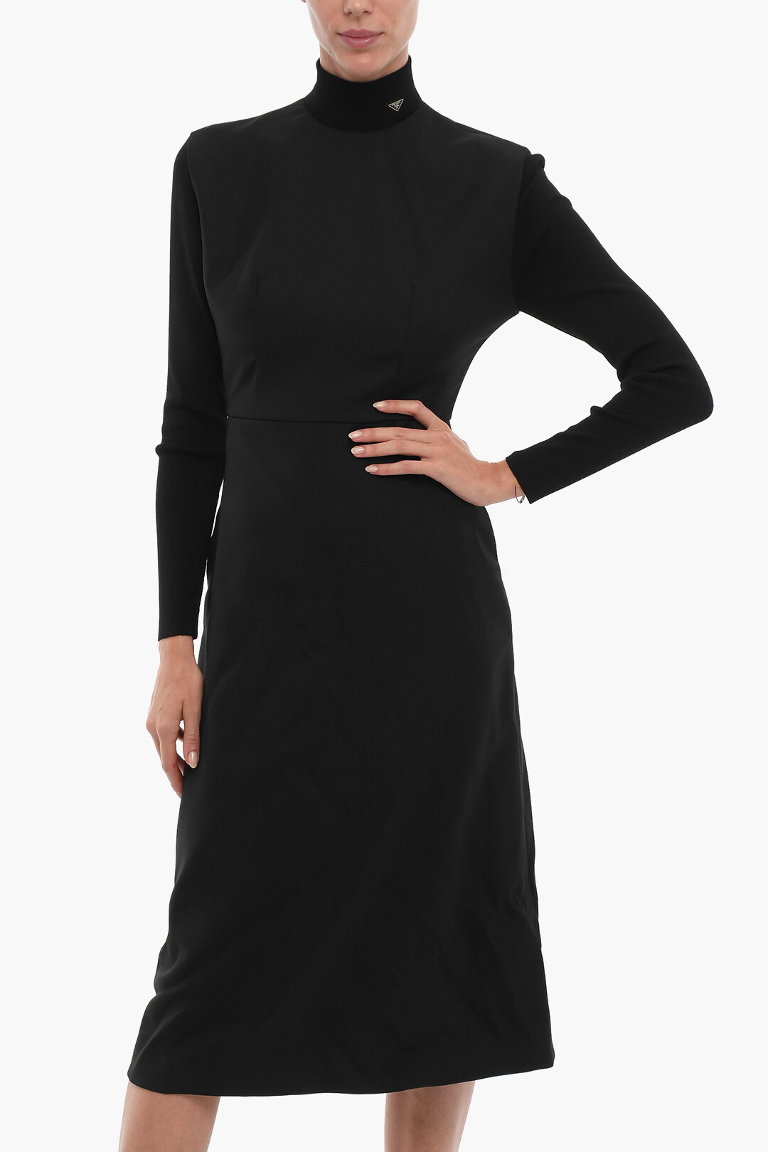 【送料&関税込】Prada Black Stretch Wool Blend Dress Prada Black stretch wool blend dress from $1,925.00 - on