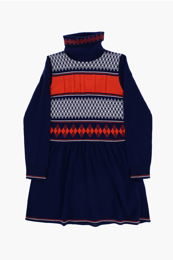 Gucci Wool Long Sleeves Dress