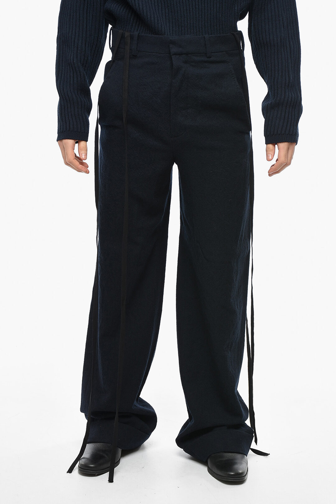 Ann Demeulemeester Wool Loose Fit Pants men - Glamood Outlet