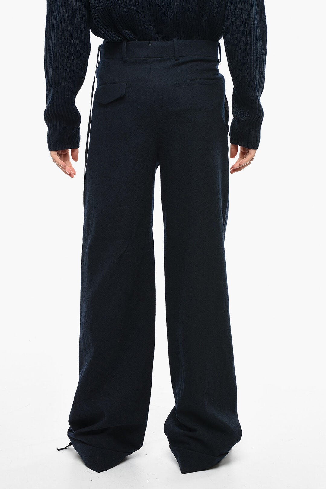 Ann Demeulemeester Wool Loose Fit Pants men - Glamood Outlet