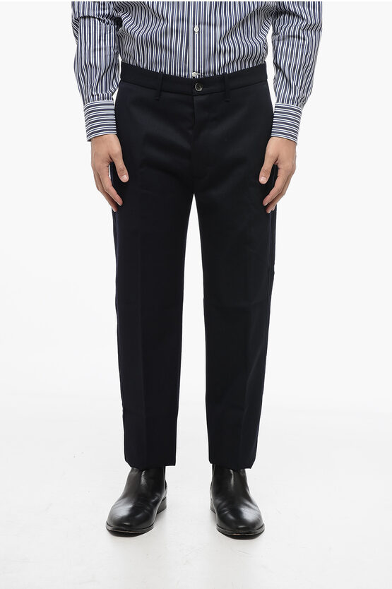 NINE IN THE MORNING WOOL NIKOLAS PANTS WITH FRONT BUTTONING