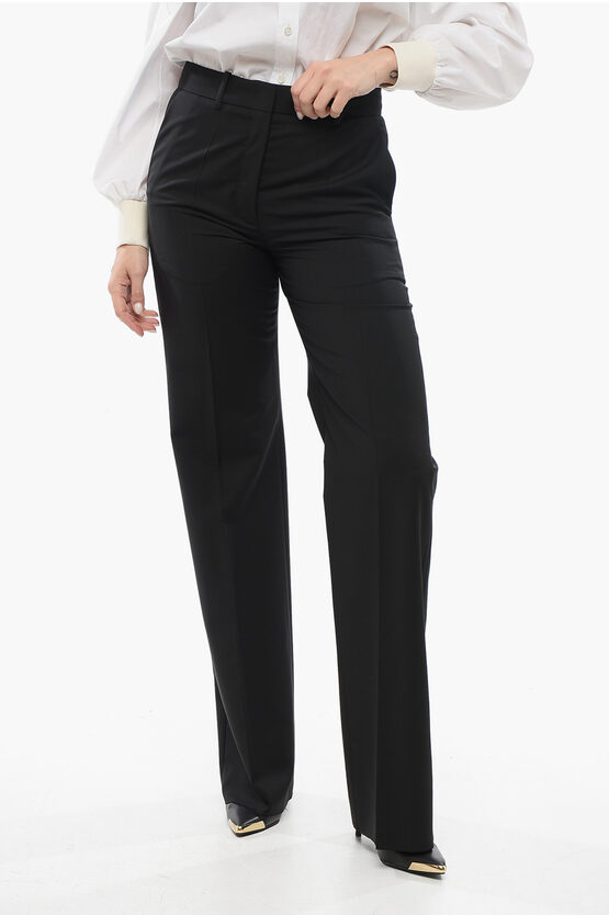 VALENTINO WOOL PALAZZO PANTS 