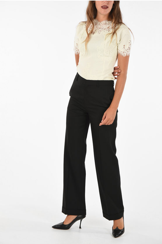 Celine Wool Palazzo Pants Women Glamood Outlet