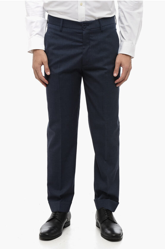 DIOR WOOL REGULAR-FIT PANTS 