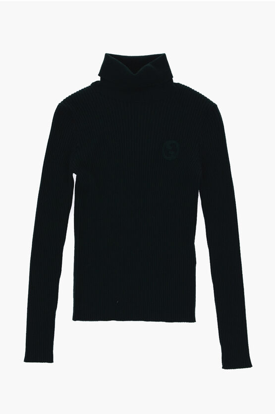 Shop Gucci Wool Ribbed Turtleneck Sweater