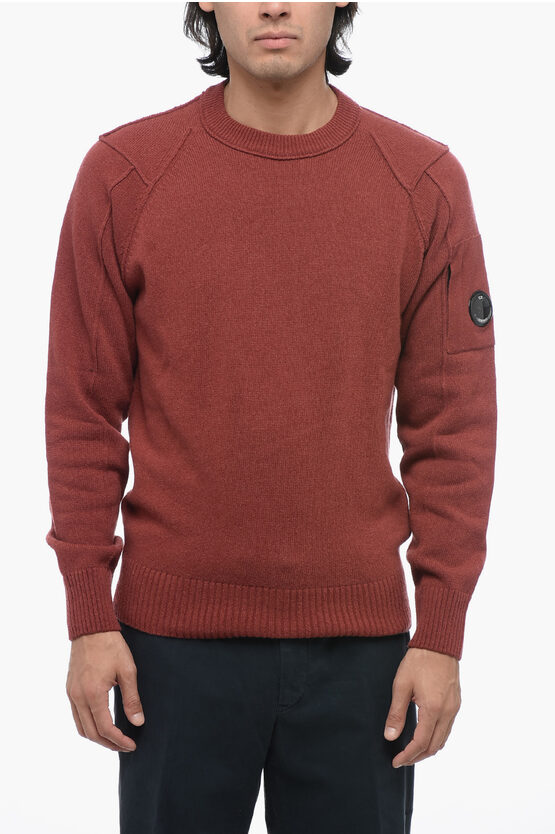 C.P. COMPANY WOOL SEA ISLAND SWEATER WITH VISIBLE STITCHING 