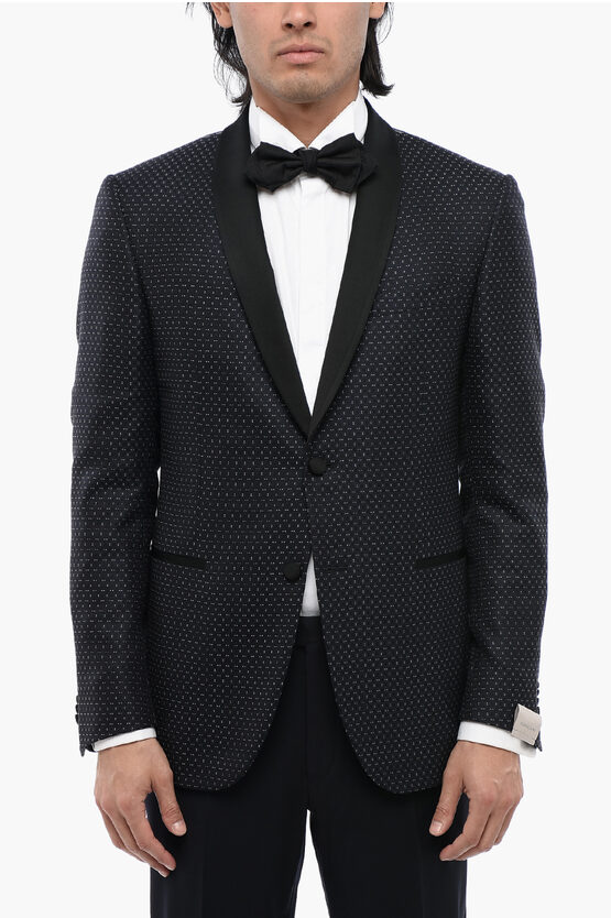 Corneliani Wool Shawl Lapel 2-button Academy Cerimo Blazer