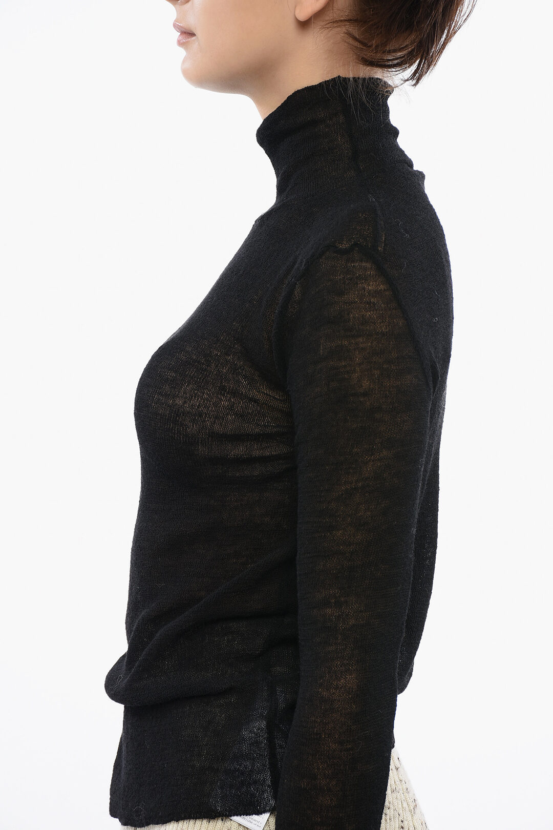 極美品 JILSANDER WOOL Sheer KNIT size44