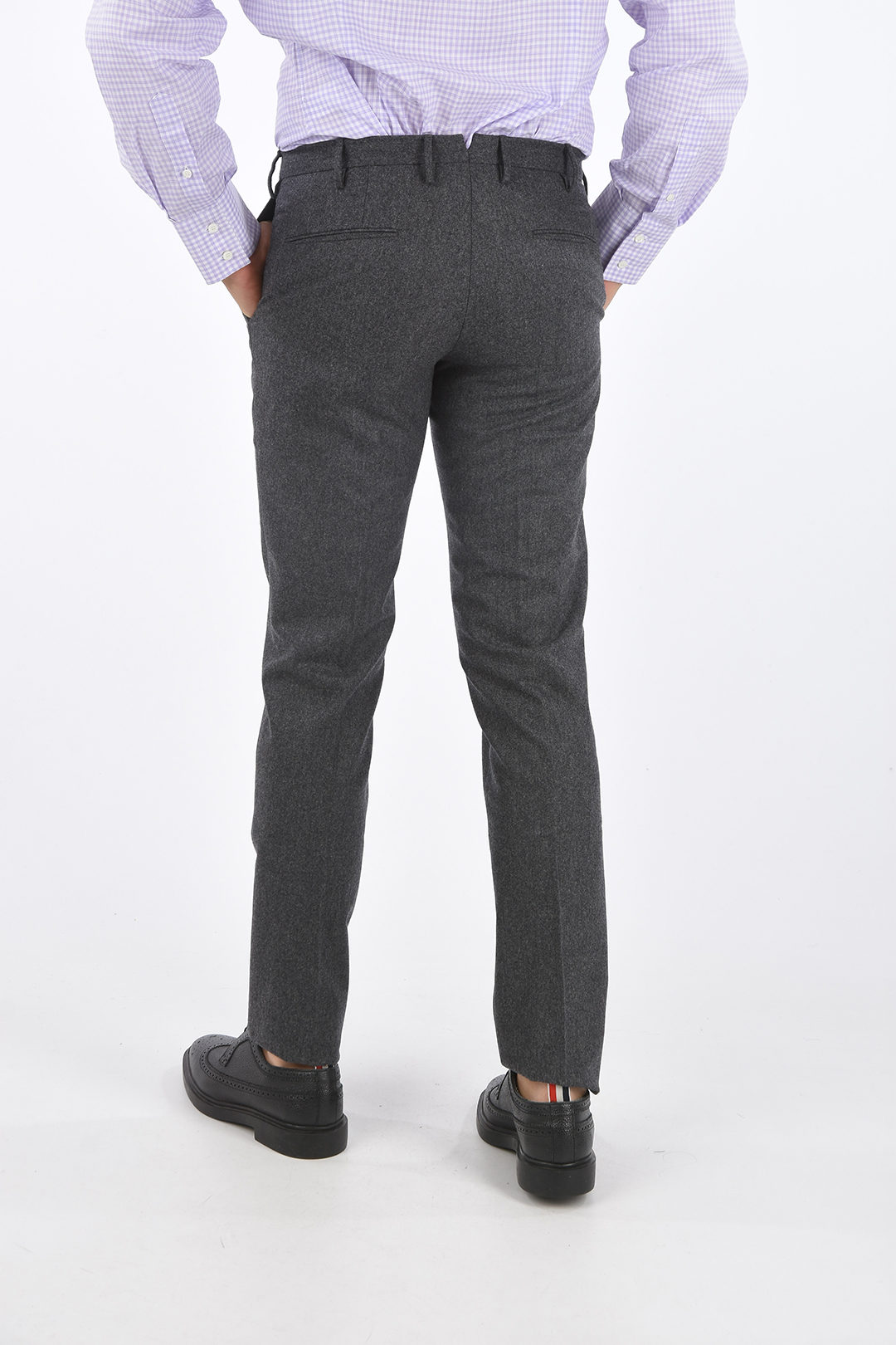 Incotex wool slim fit chinos men 