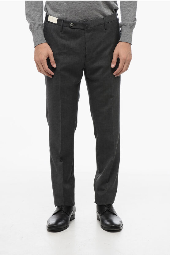 Wool Slim Fit Pants… - image