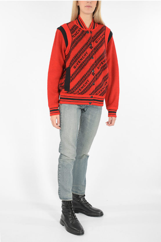 Givenchy wool snap button varsity jacket women Glamood Outlet