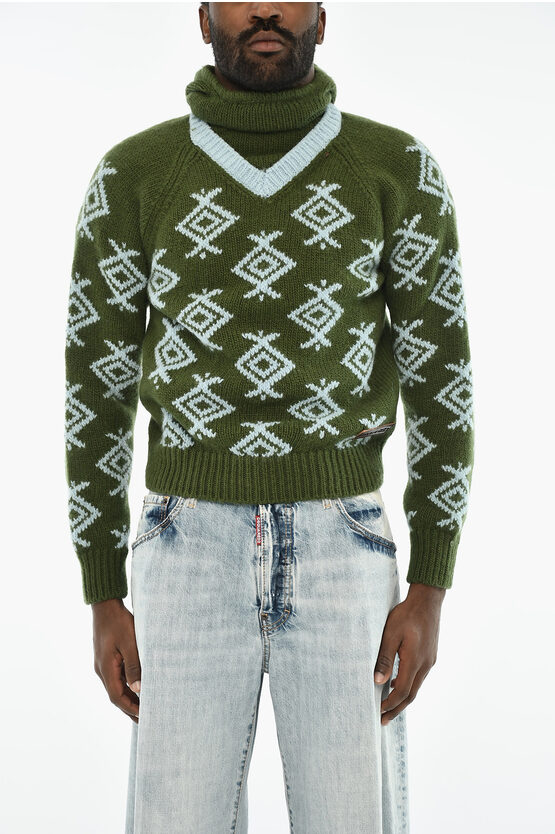 Wool Sweater With H… - image