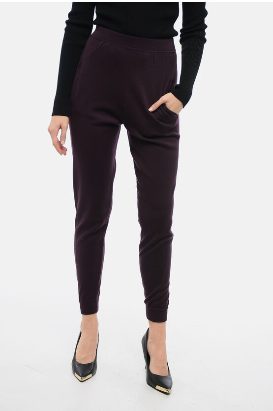 Saint Laurent Wool Sweatpants With Flush Pockets