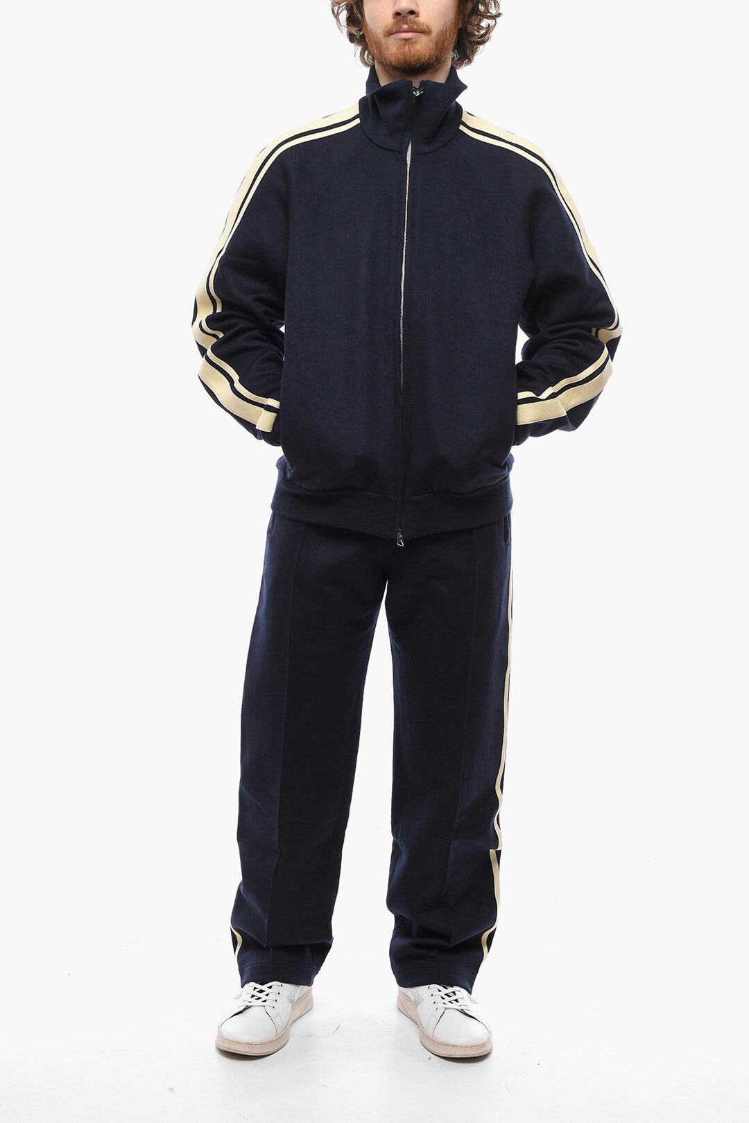 ヤマセミBOTTEGA VENETA Bonded Wool Zip Bottega Veneta Double Zip