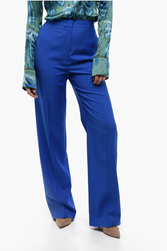 ALEXANDER MCQUEEN WOOL TAILORING PANTS WITH HIGH WAIST