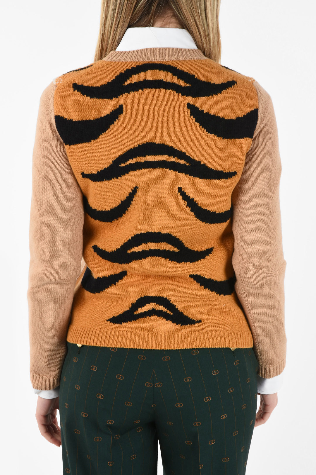 Gucci Wool Tiger Embroidered Sweater women - Glamood Outlet