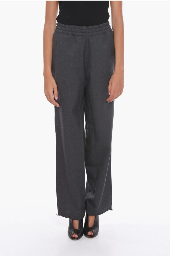 Shop Jw Anderson Wool Track Pants With Drawstring