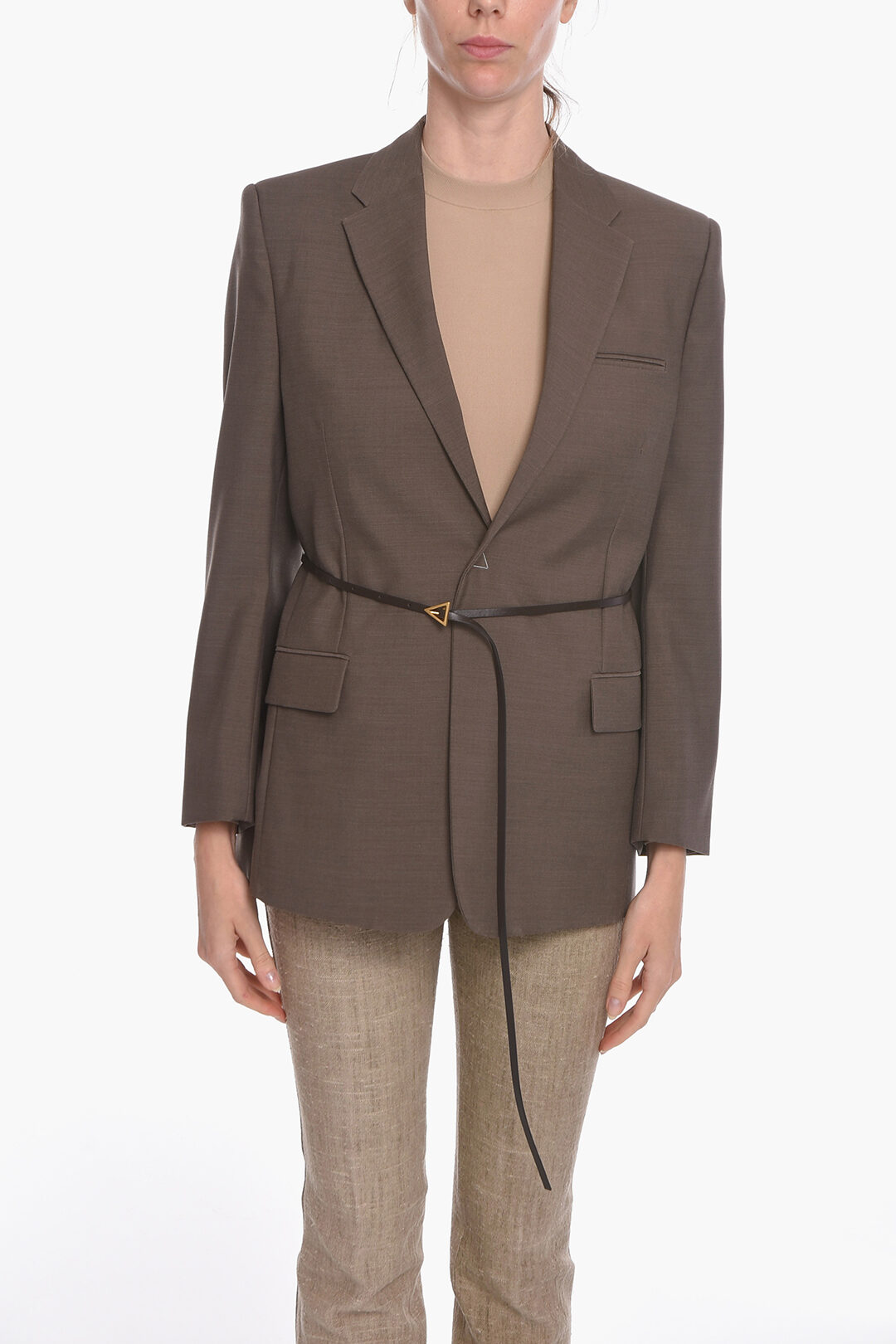 ジャケット BOTTEGA VENETA Wool jacket with belt BOTTEGA VENETA - Wool jacket with belt | Leam Roma - Luxury