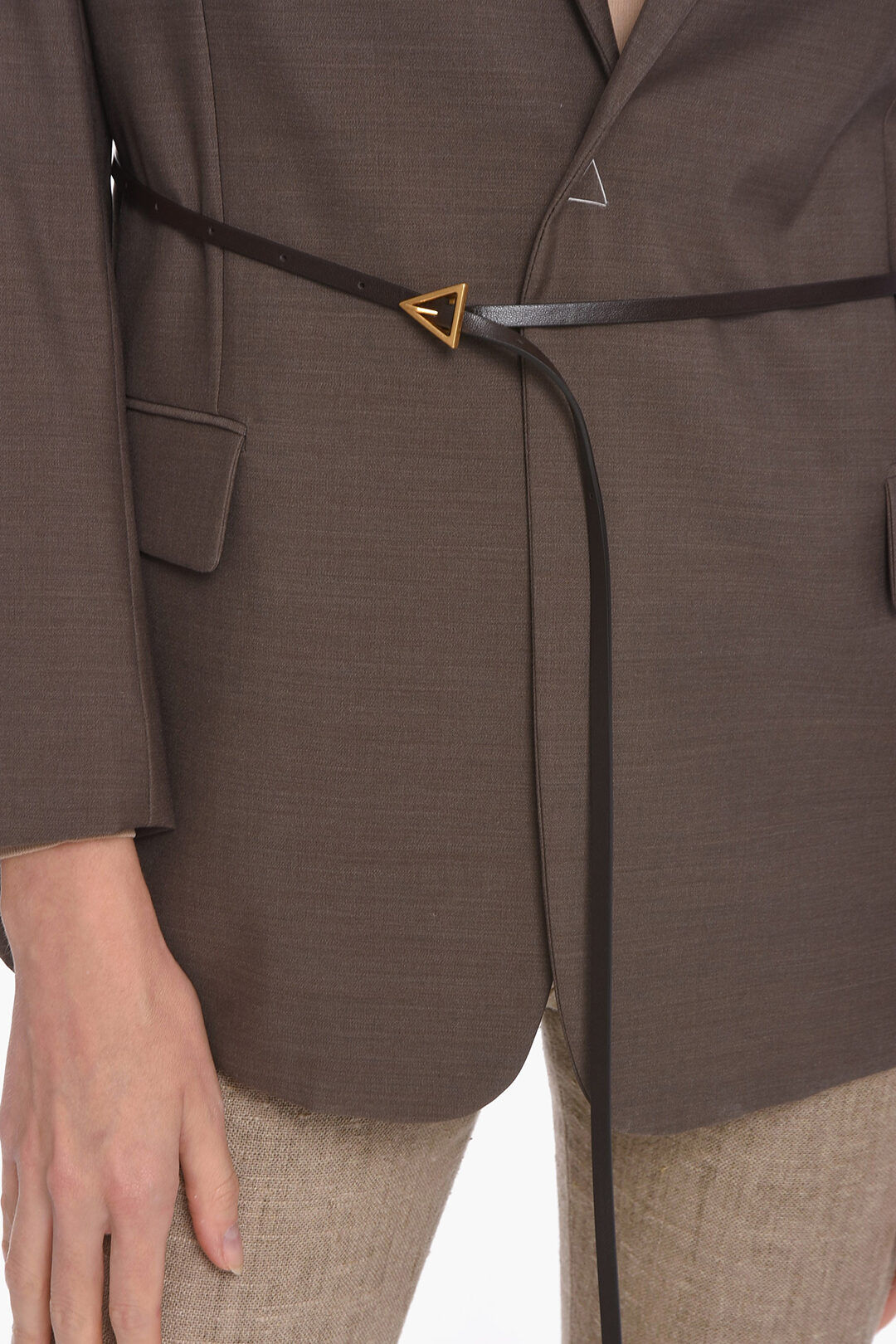 Bottega Veneta Wool TRAVEL Single-breasted Blazer with