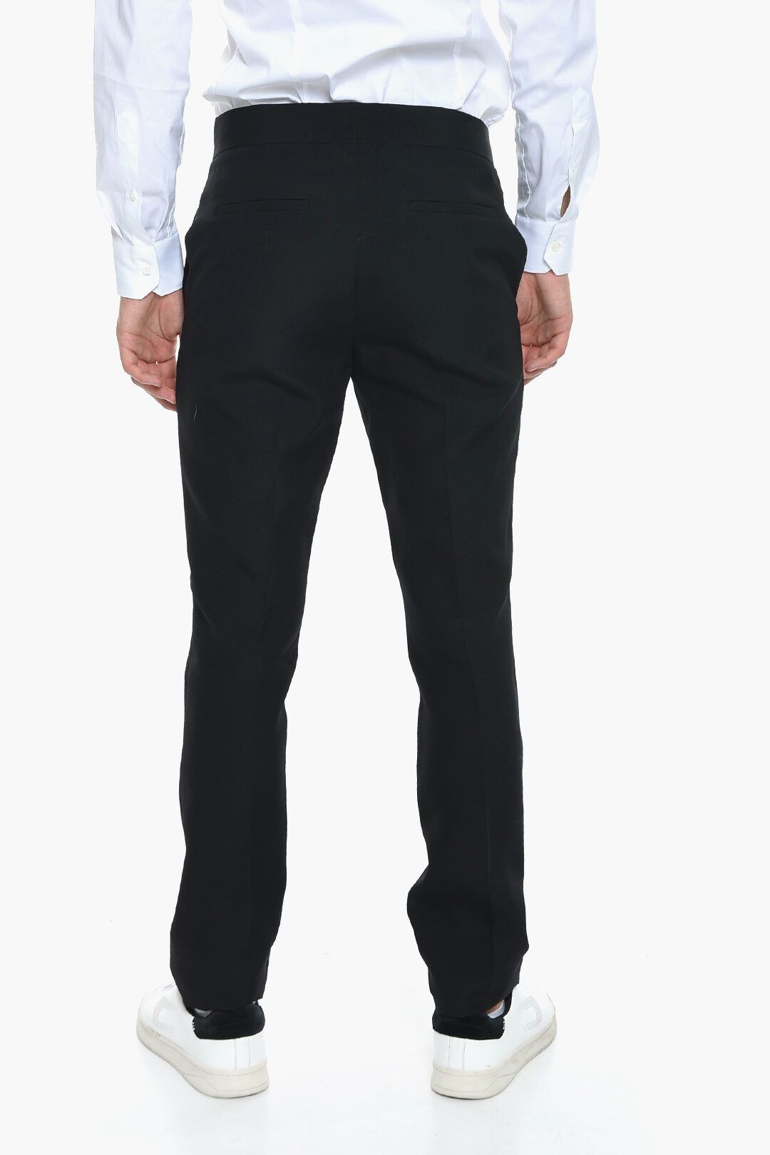 パンツ GIVENCHY FW24 Wool pleated trouses (BW514Q15RE 001) GIVENCHY Pleated wool tapered pants | NET-A-PORTER
