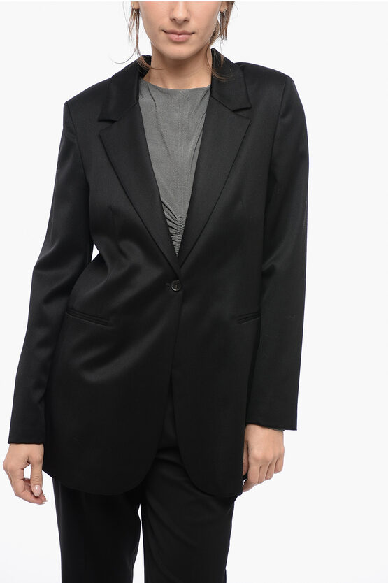 Fabiana Filippi Wool Tweed Blazer With Fitted-fit