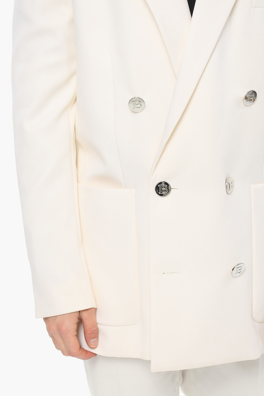 BALENCIAGA Double-Breasted Twill Blazer for Men