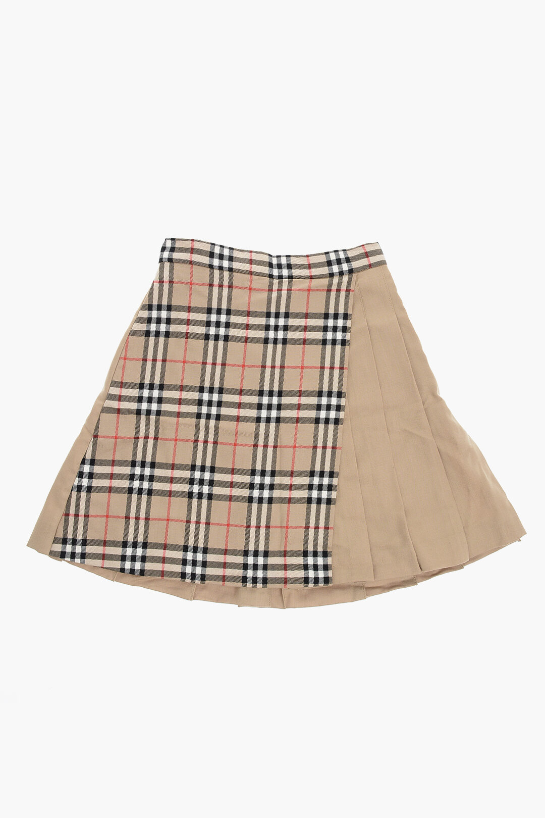 Burberry Girls Checked Skirt with Black Waistband | BAMBINIFASHION.COM