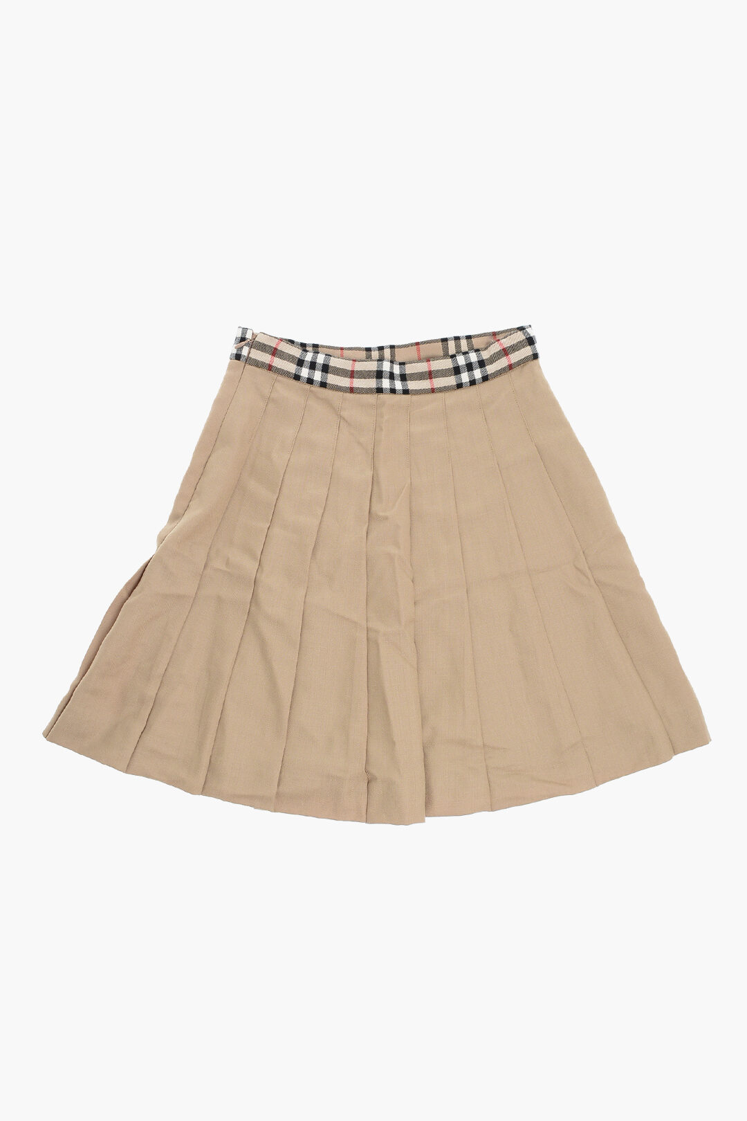 Wool Twill Wrap Skirt