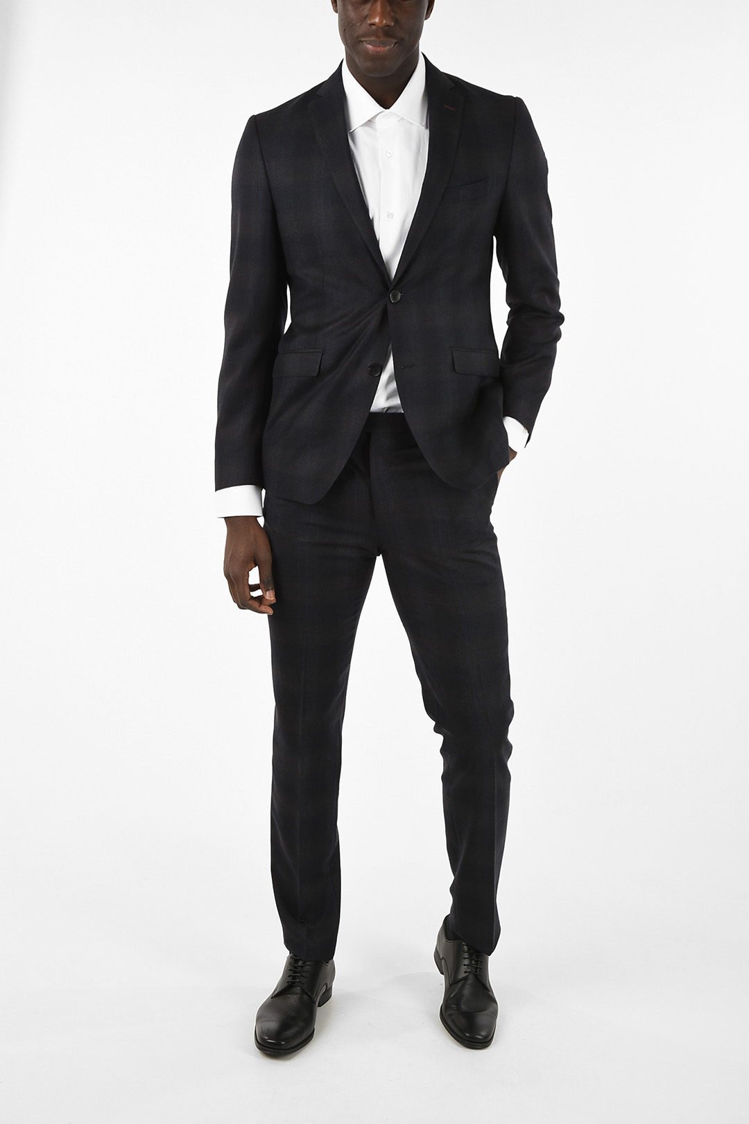 Etro Wool Two Button Suit With Flap PocketS men - Glamood Outlet