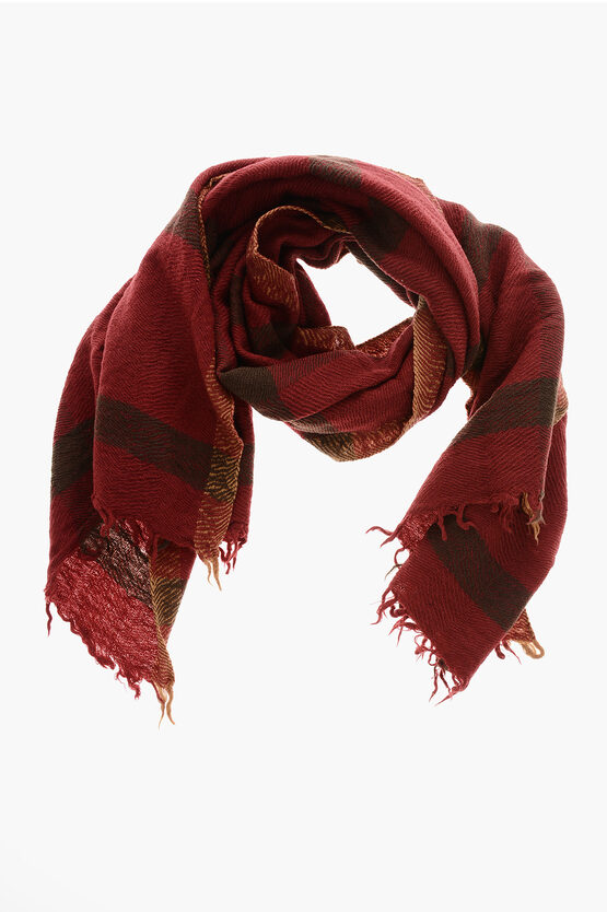 Lovat & Green Wool Two-tone Scarf