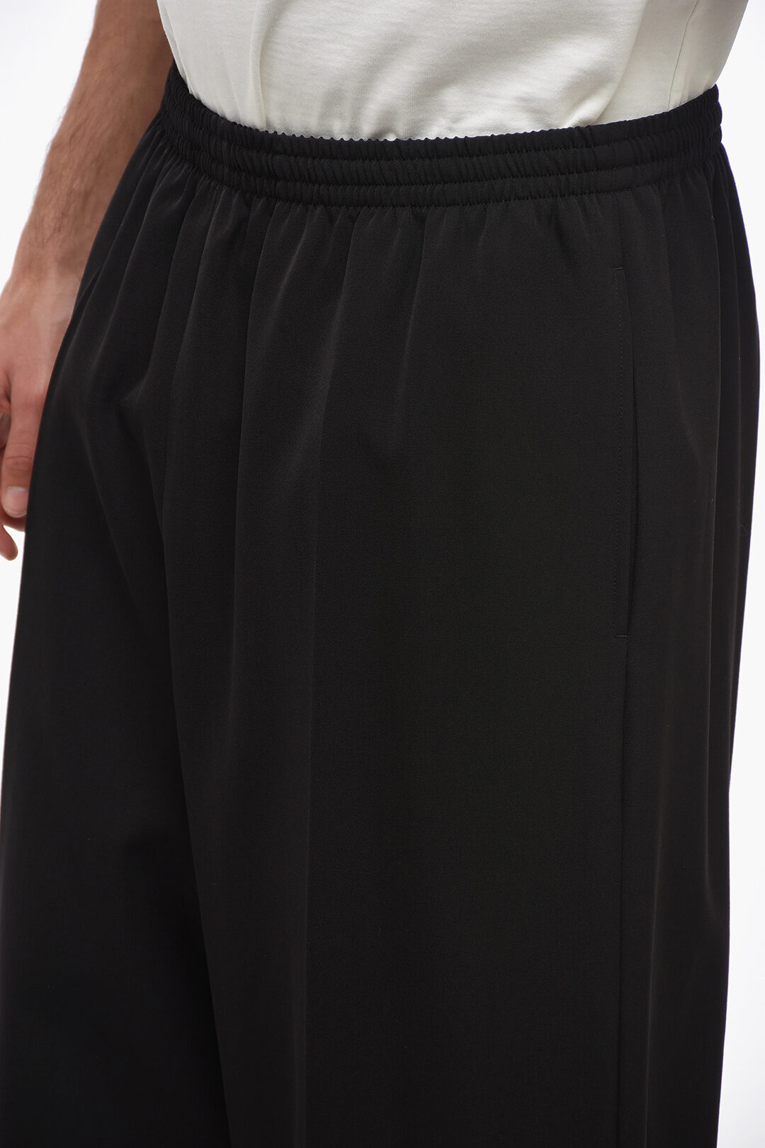 Balenciaga Wool UNISEX Pants with Elastic Waistband unisex