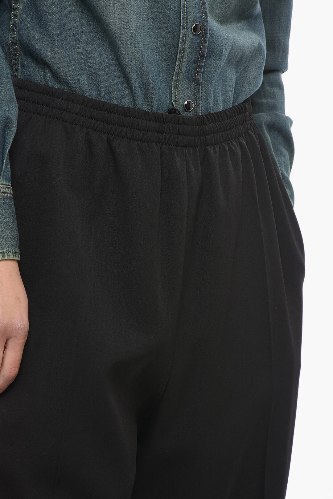 Balenciaga Wool UNISEX Pants with Elastic Waistband unisex