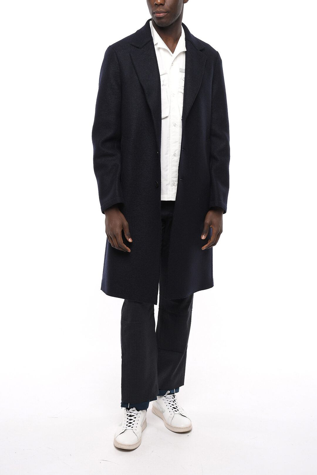 Harris Wharf Wool Unlined Coat with Flap Pockets men Glamood Outlet