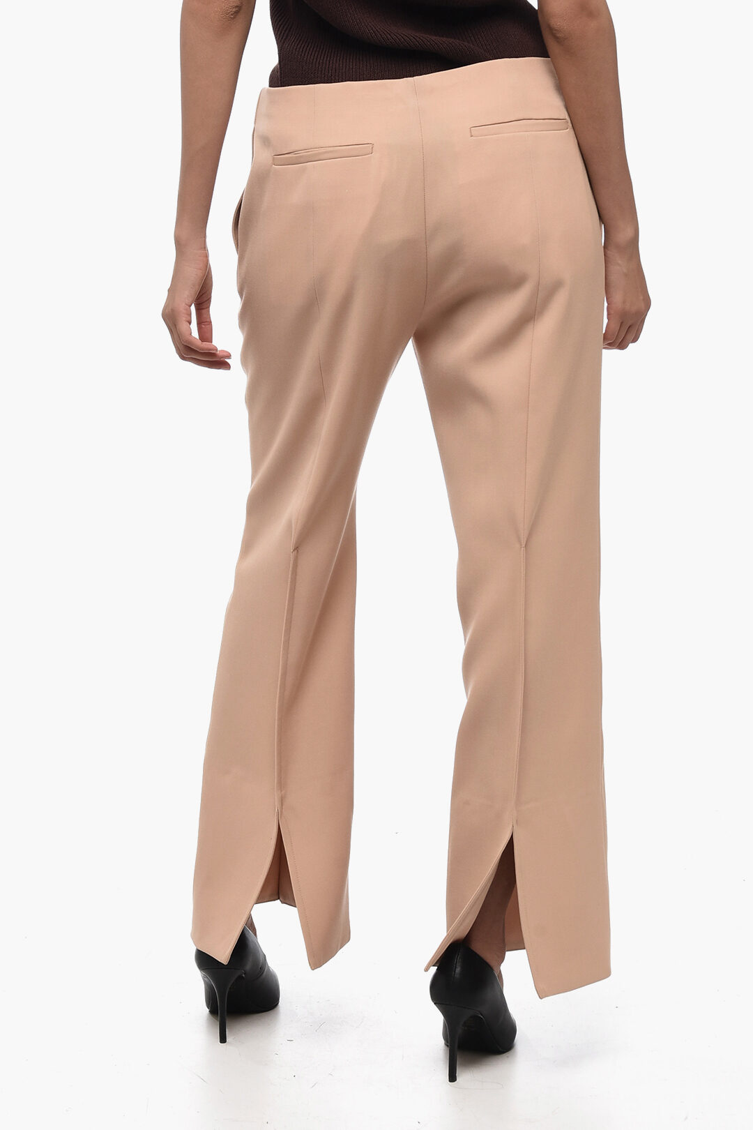 パンツ ORR Summer Wool Straight Slacks Summer Wool Straight Slacks Brown - ORR