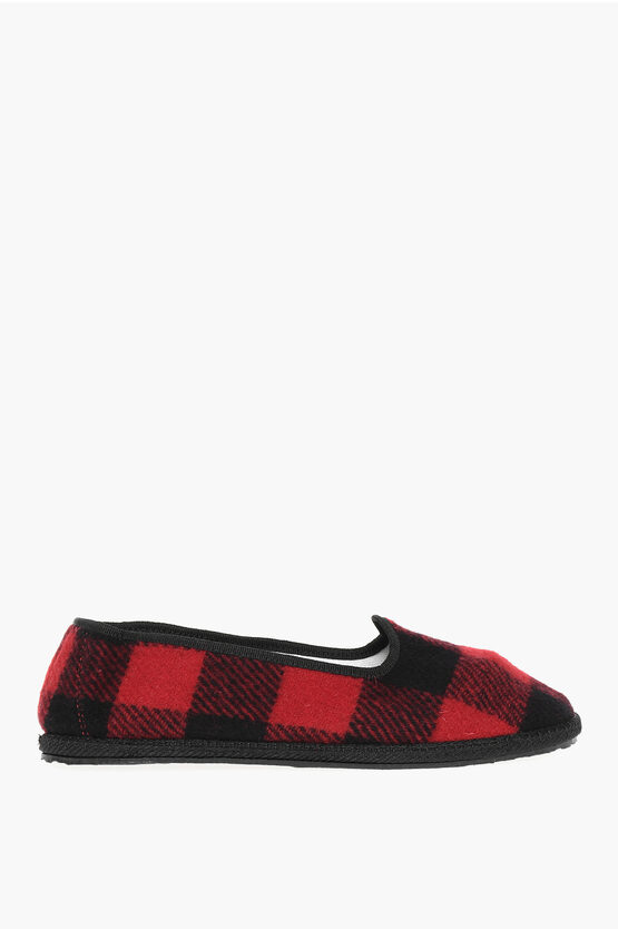 WOOLRICH Wool Ballet Flats Buffalo Check