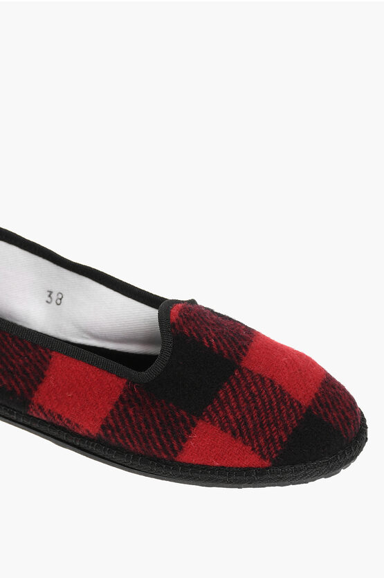 WOOLRICH Wool Ballet Flats Buffalo Check