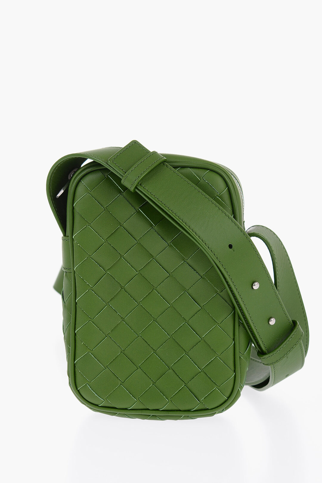 Bottega Veneta Woven Leather Crossbody Pouch men - Glamood Outlet