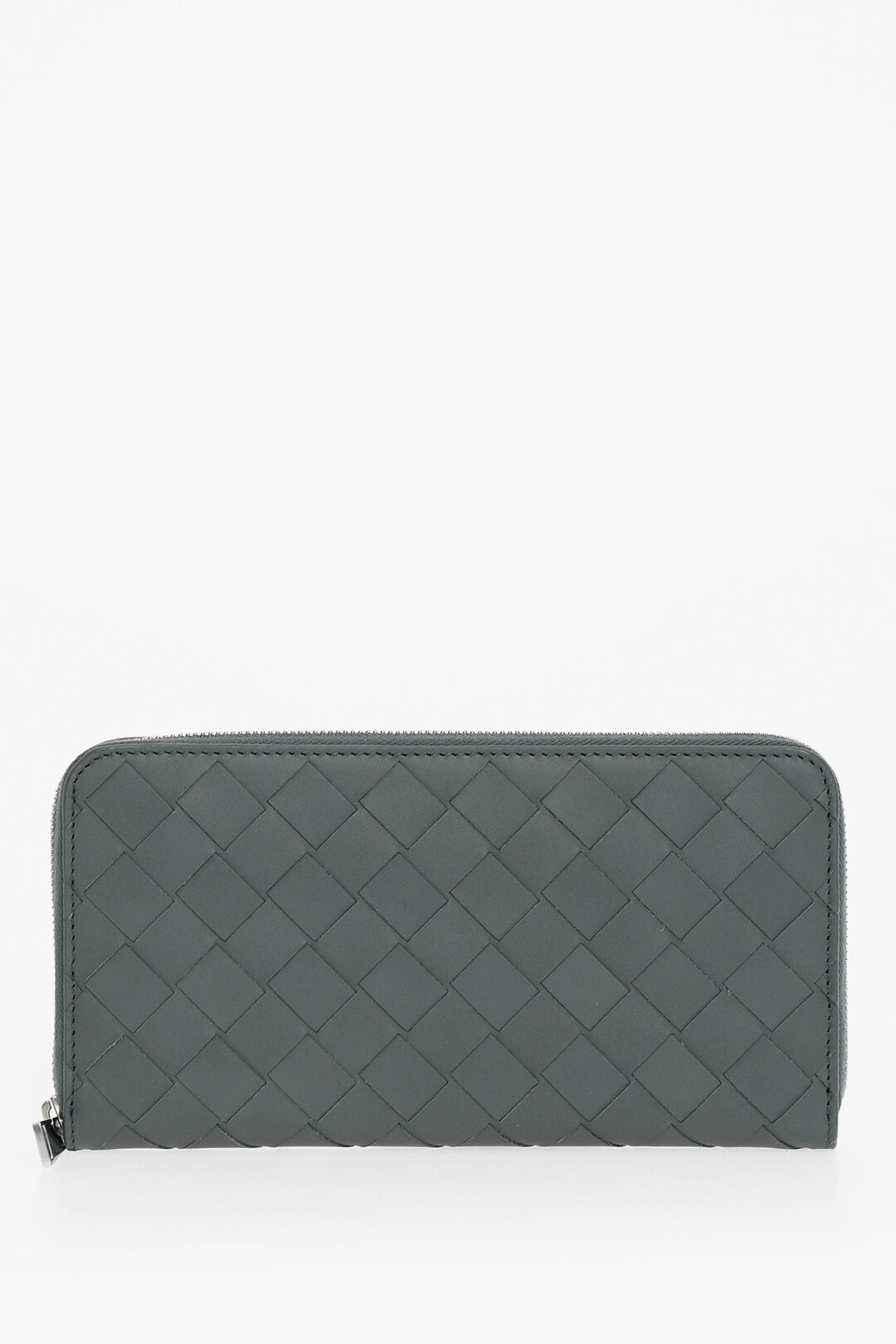 Bottega Veneta Two Tone Woven Leather Zipped Wallet men - Glamood