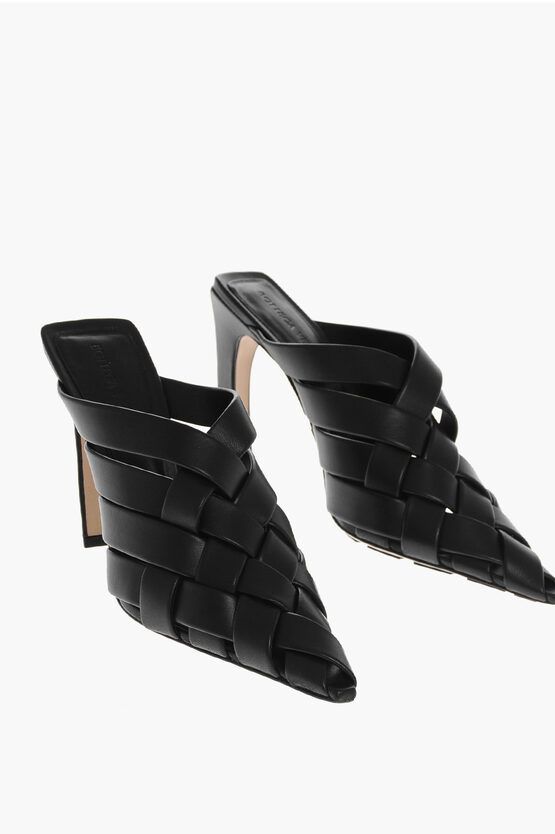 Bottega Veneta 100mm Intreccio Leather Pumps