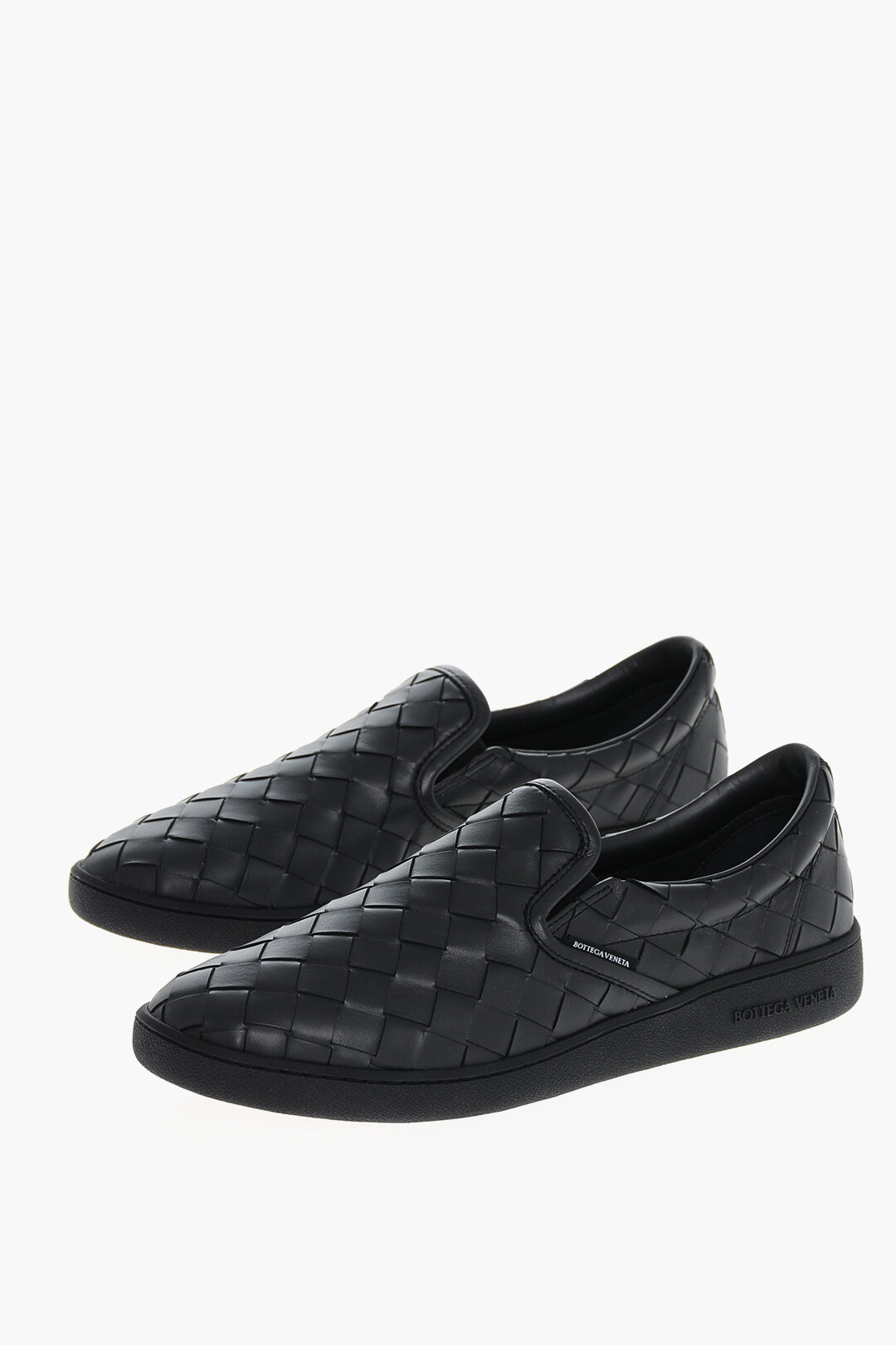 Bottega Veneta Woven Leather SAWYER Slip On Sneakers men Glamood