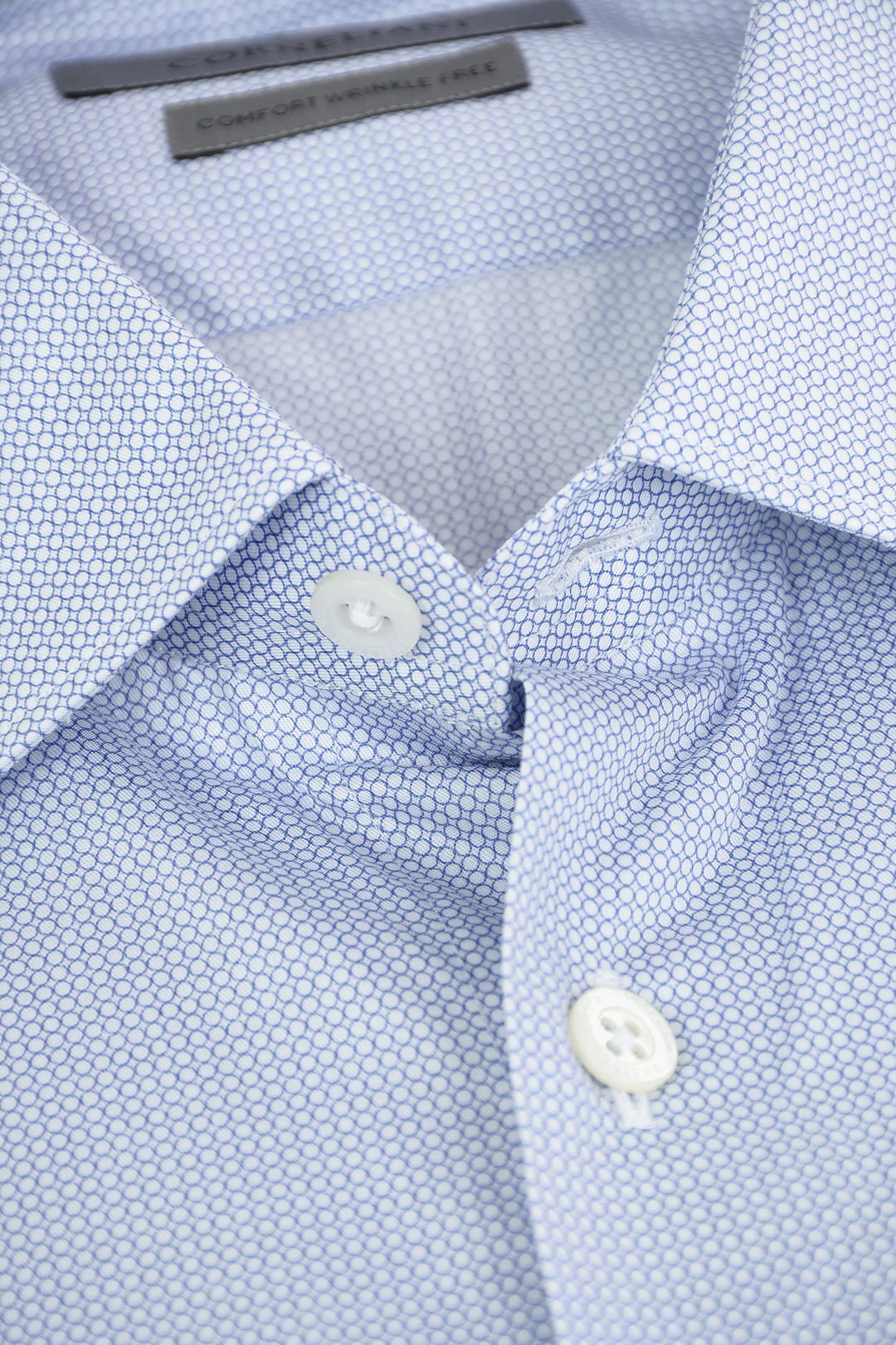 Corneliani Wrinkle-free Cotton Shirt with Geometric Pattern men ...