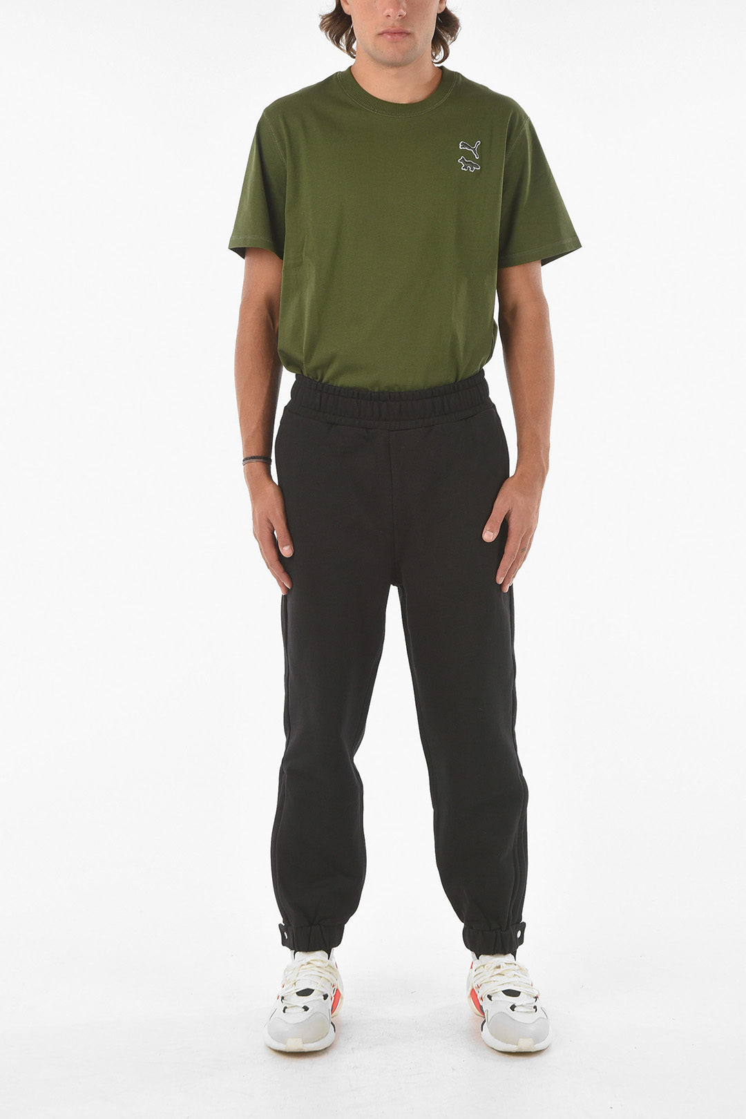 X PUMA Jogger Pants with Embroidered Logo Detail