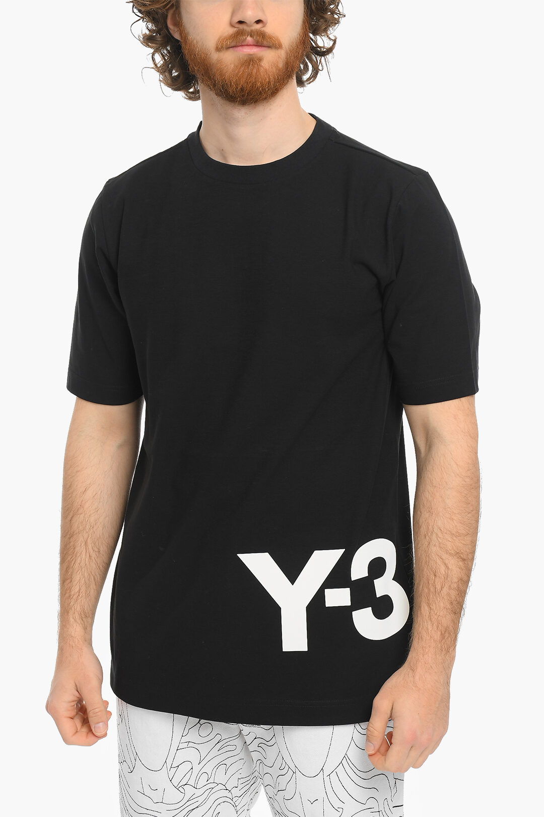 Y-3 YOHJI YAMAMOTO Crew-Neck CH1 SS T-shirt with Logo-Print