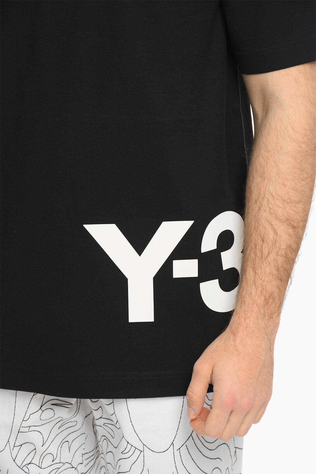 Y-3 YOHJI YAMAMOTO Crew-Neck CH1 SS T-shirt with Logo-Print