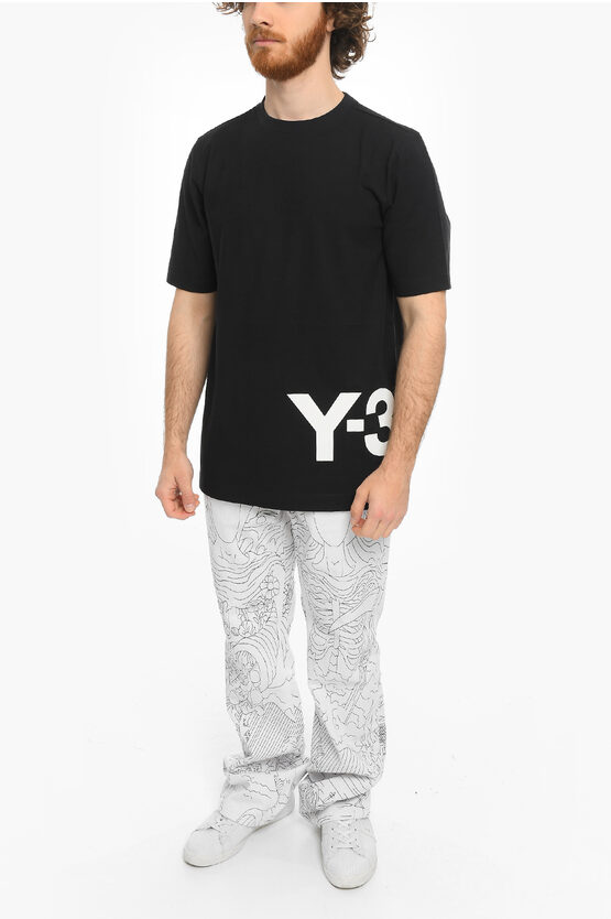 【送料&関税込】Y-3 Logo Print T-shirt Y-3 logo-print T-shirt | White | FARFETCH