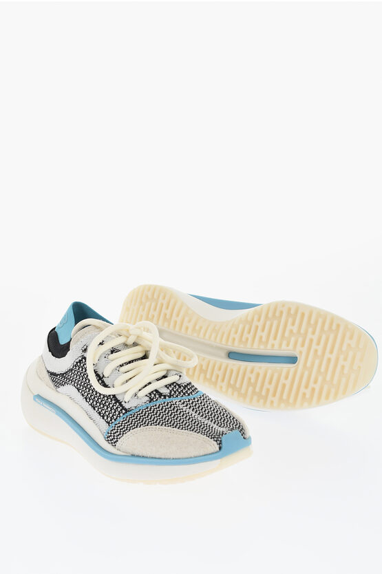 Adidas Originals Y-3 Yohji Yamamoto Fabric Qisan Knit Low Top Sneakers With L